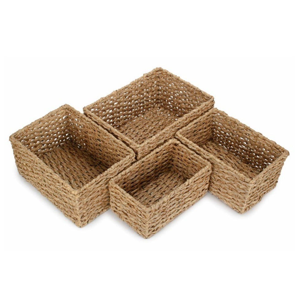 Thatch Grass Woven Storage Basket-1