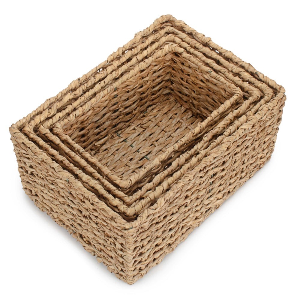 Thatch Grass Woven Storage Basket-3