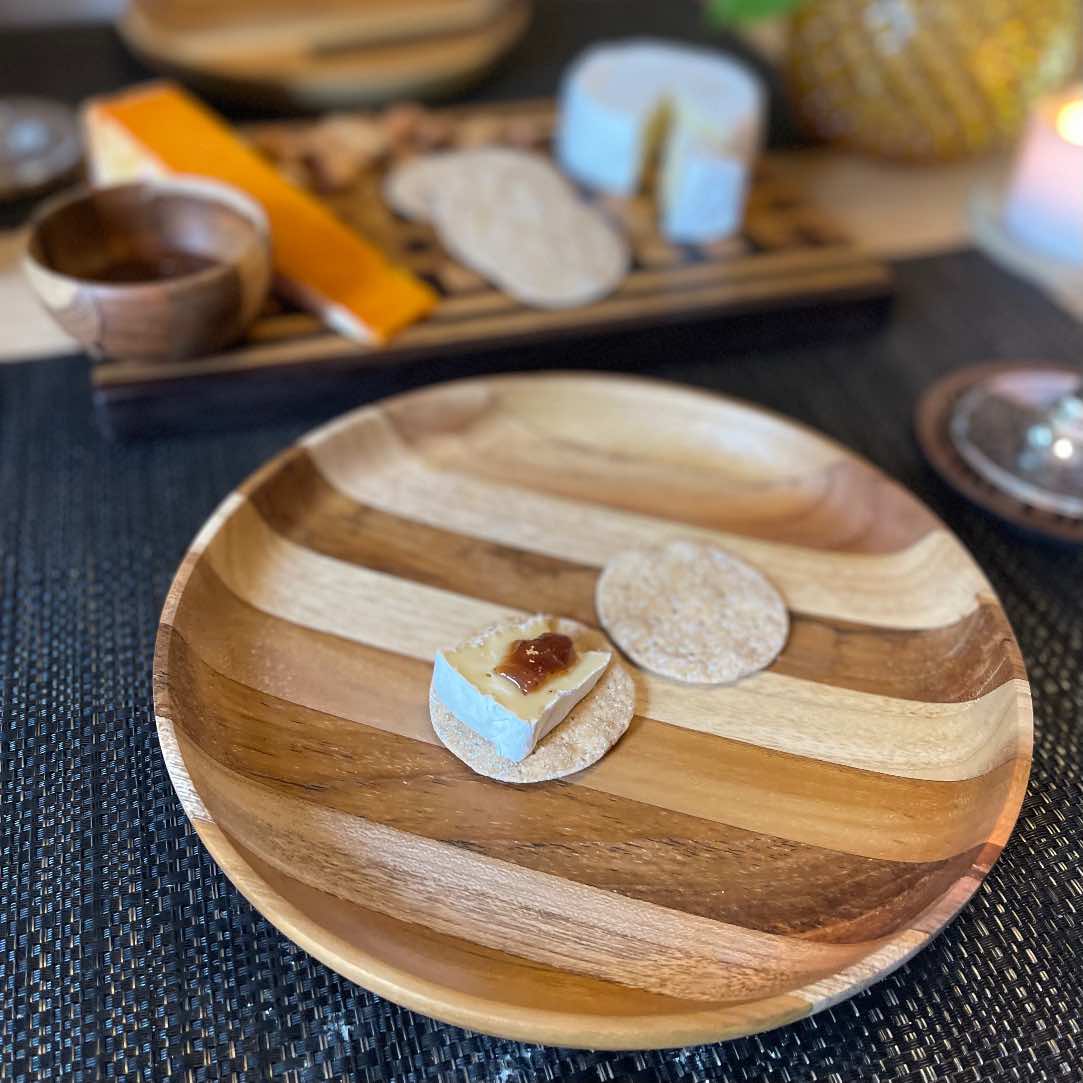 Premium Upcycled End Grain Wooden Serving Plate (2 Patterns)-3