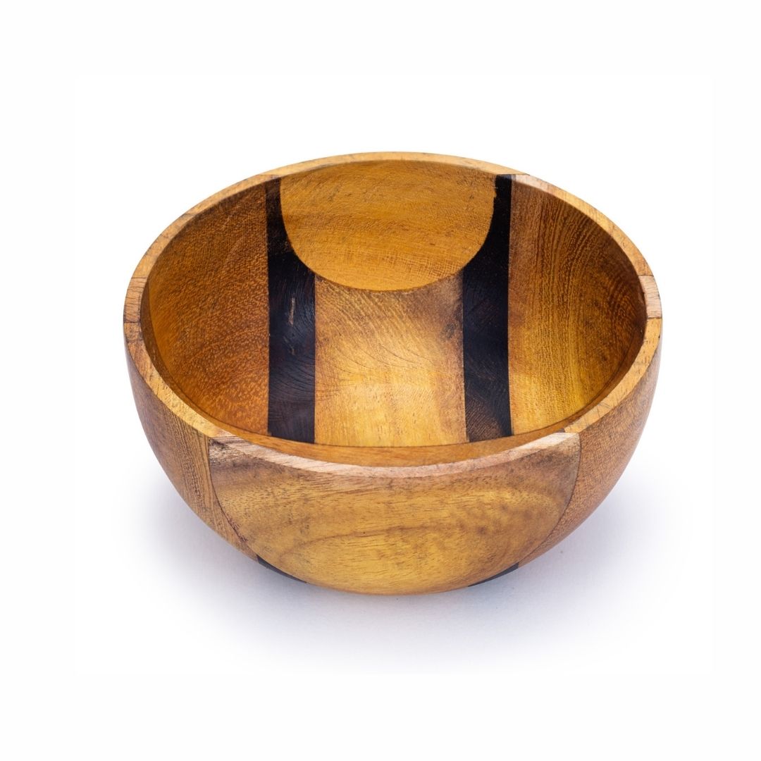 Upcycled Handmade Small Wooden Bowl (2 patterns)-0