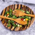 Upcycled Eco Friendly Wooden Salad Servers-1