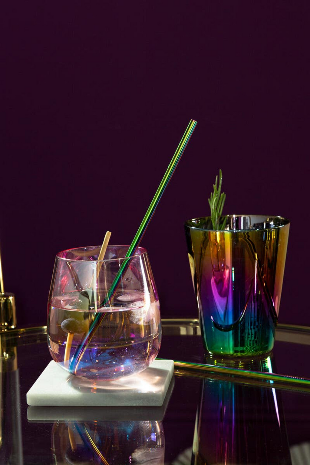 Cook Nook Aurora Glass Tumblers Set of 4