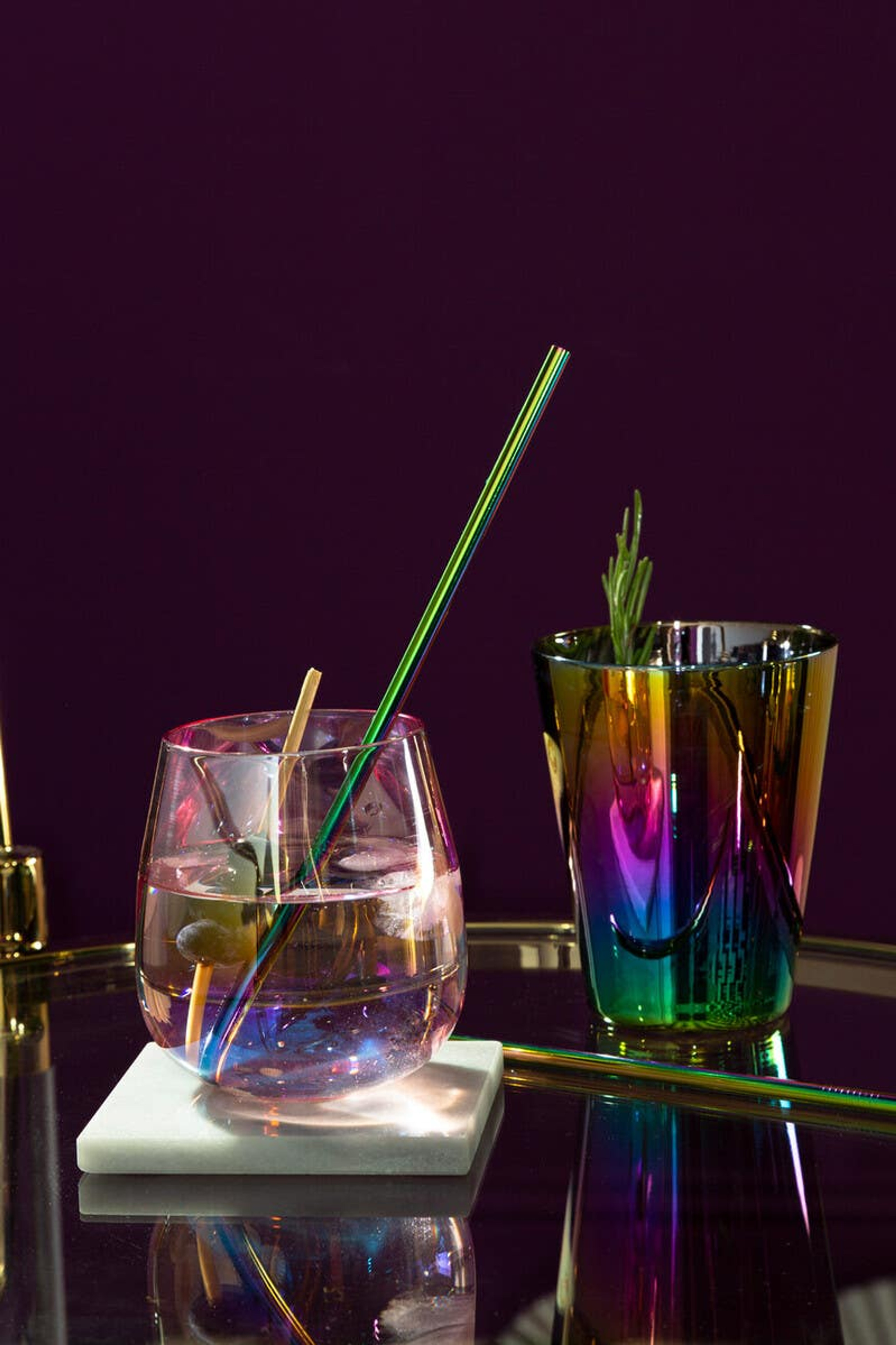 Cook Nook Aurora Glass Tumblers Set of 4