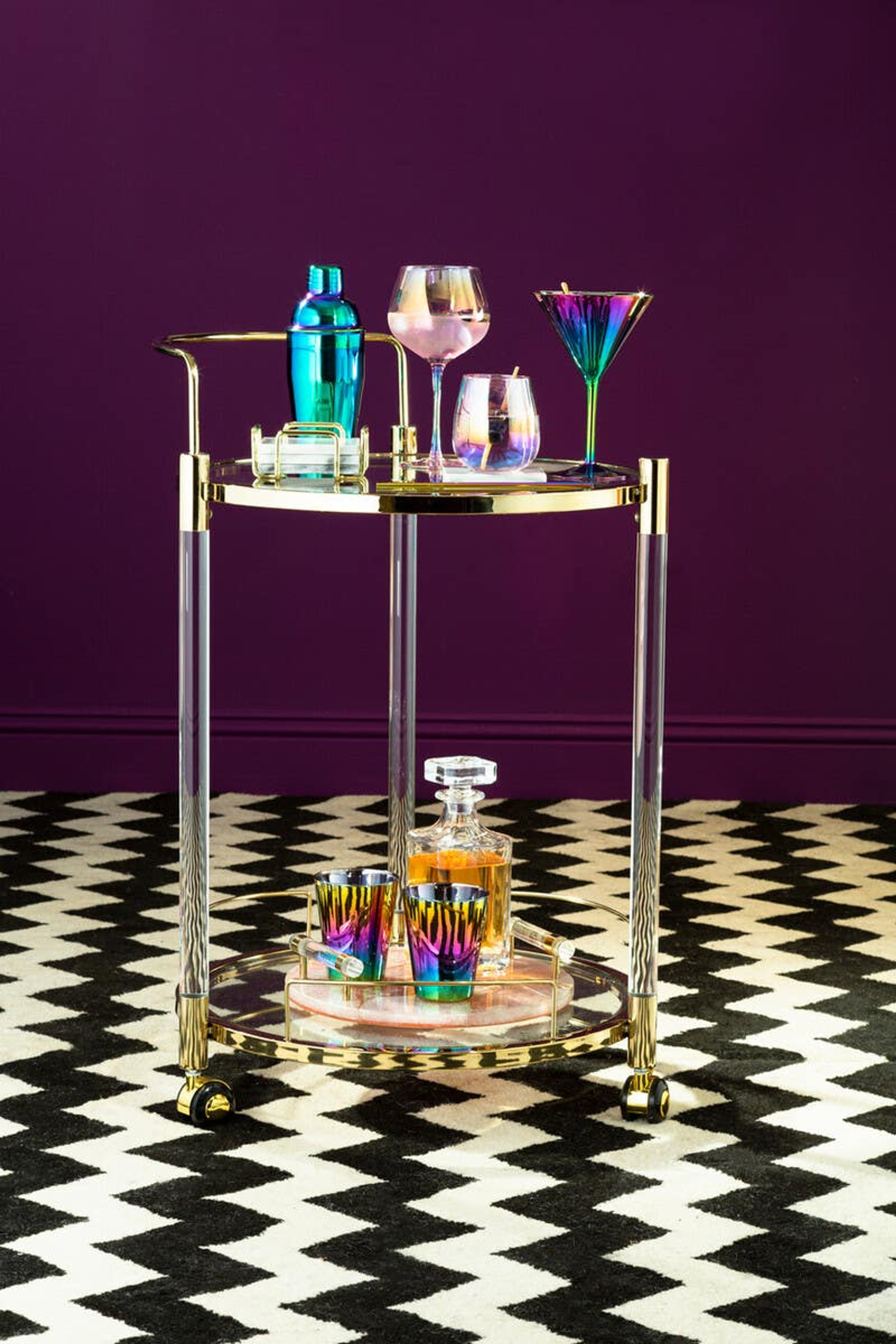 Cook Nook Aurora Glass Tumblers Set of 4