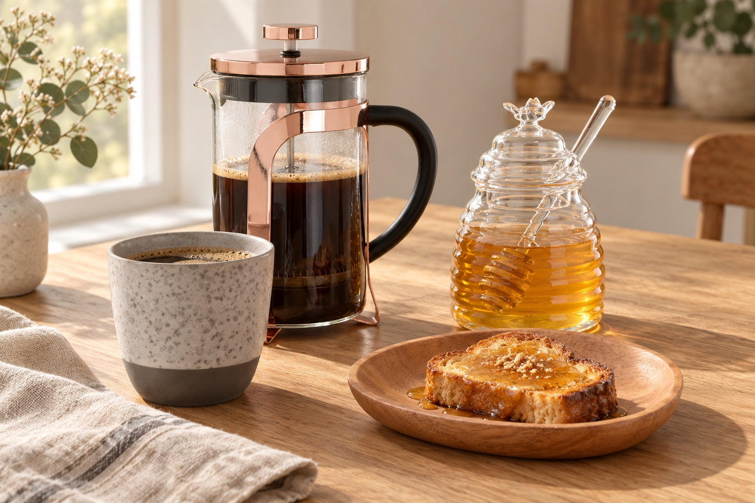 Coffee and a little honey